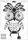 Schablone-Stencil A4 047-1372 Funny Eule
